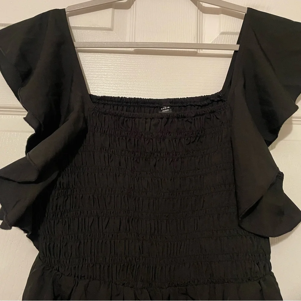 SHEIN Black Romper with Stretchy Chest - Picture 2 of 4